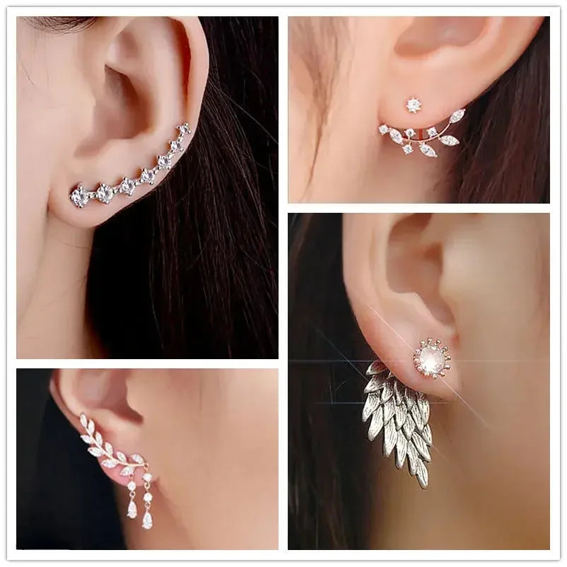 Angel Wings Stud Earrings