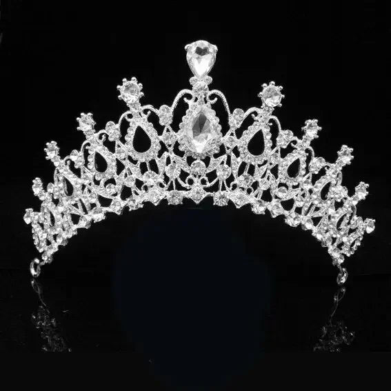 Fashion Crystal Wedding Bridal Jewelry Sets Tiara Crown Earring Necklace Bride Women Pageant Prom Jewelry Set Hair Ornaments