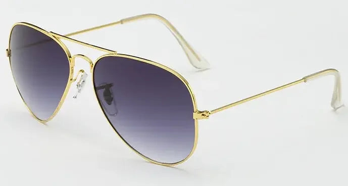 Men’s Retro Silver Sun Glasses