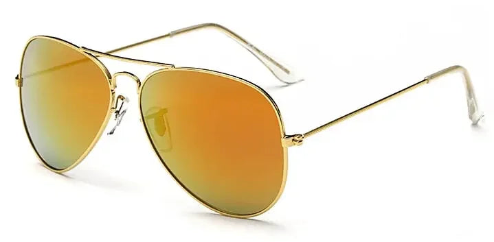 Men’s Retro Silver Sun Glasses