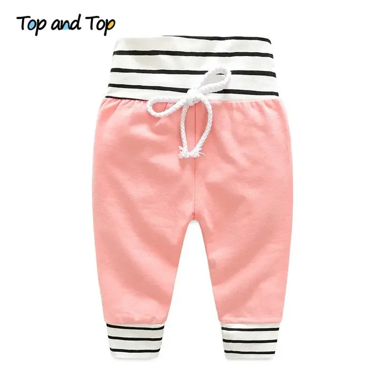 LUX BABY Hooded Sweatshirt & Striped Pants 2pcs Outfit