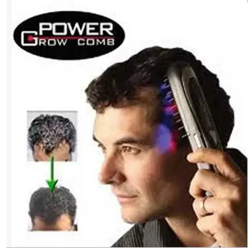 Electric Laser Massage Hair Growth Comb Hair Brush Laser Hair Loss Stop Regrow Therapy Comb Ozone Infrared Massager DropShipping