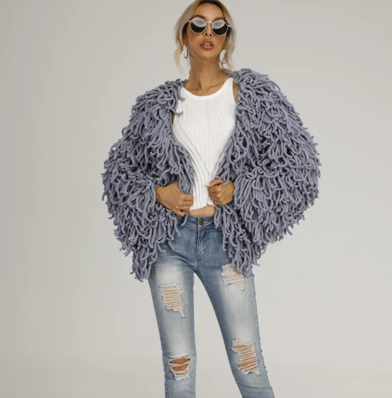 Women's Fringe Oversized Coat