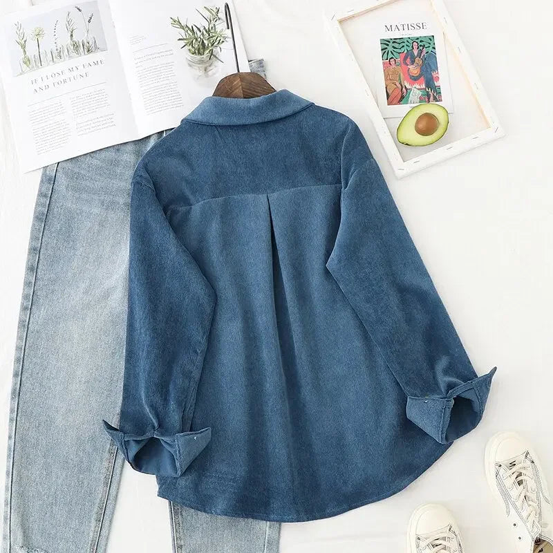 Casual Corduroy Top