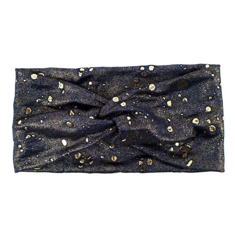 Metallic Color Wide Elastic Headbands
