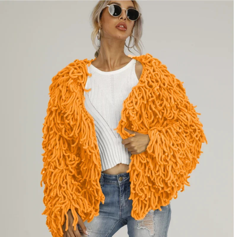 Women's Fringe Oversized Coat