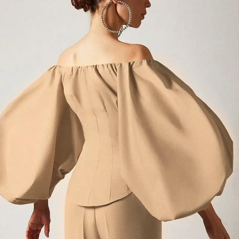 Lantern Sleeve Blouse