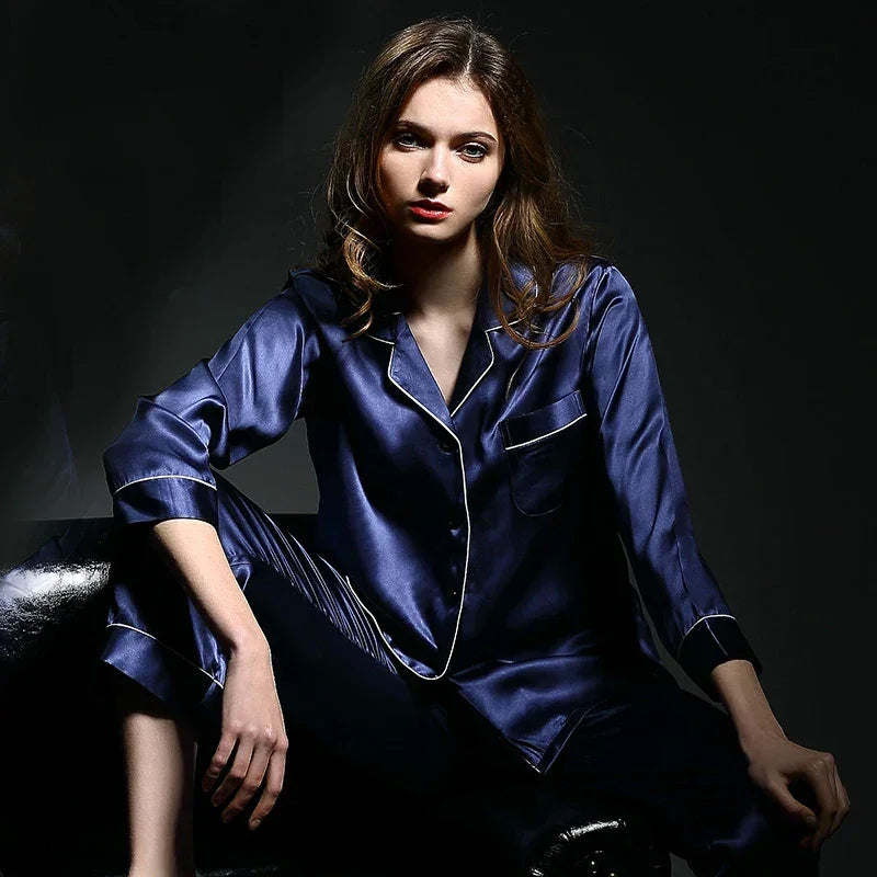 Lux Mulberry Silk Pajama Set