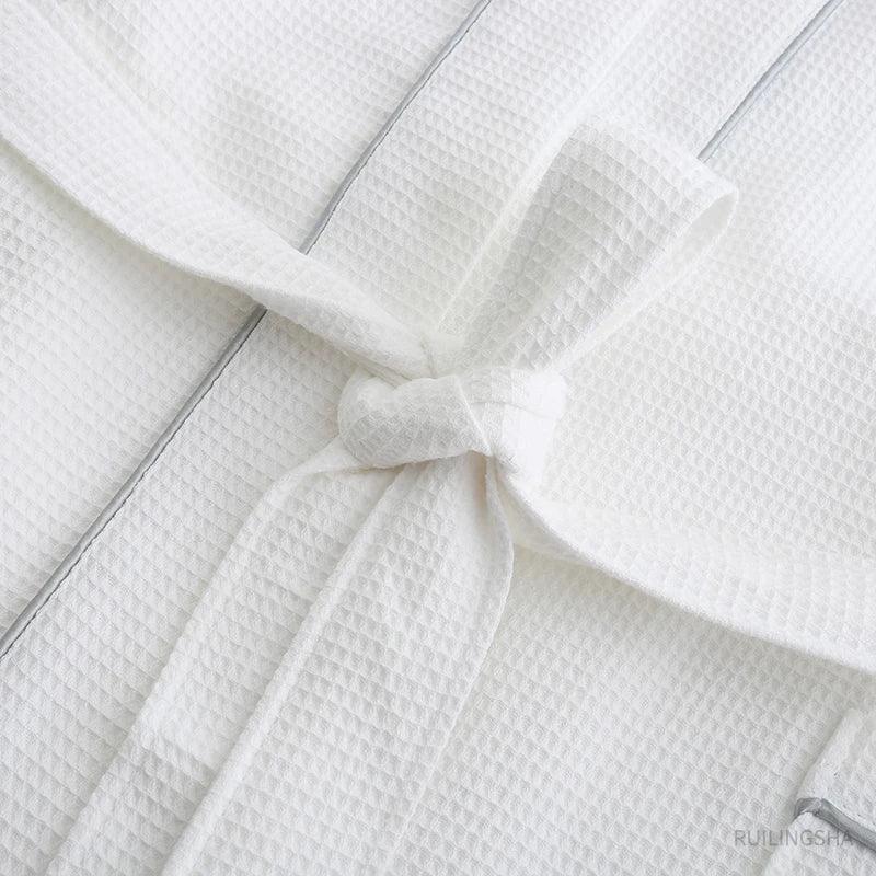 LUXMAN 5 Star Hotel 100% Cotton Waffle Bathrobe
