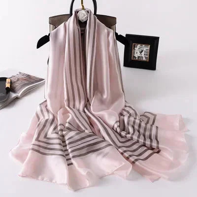 Luxury brand hijab summer women scarves soft long print silk scarves lady shawl and wrap 2022 pashmina bandana beach stoles