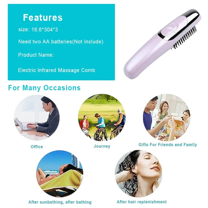 Infrared Laser Hair Growth Brush