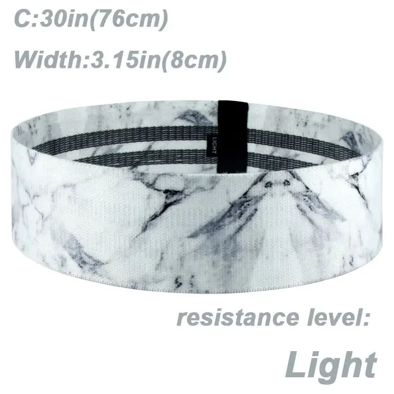 Marble Design Elastic Booty Bands Cardio Training
