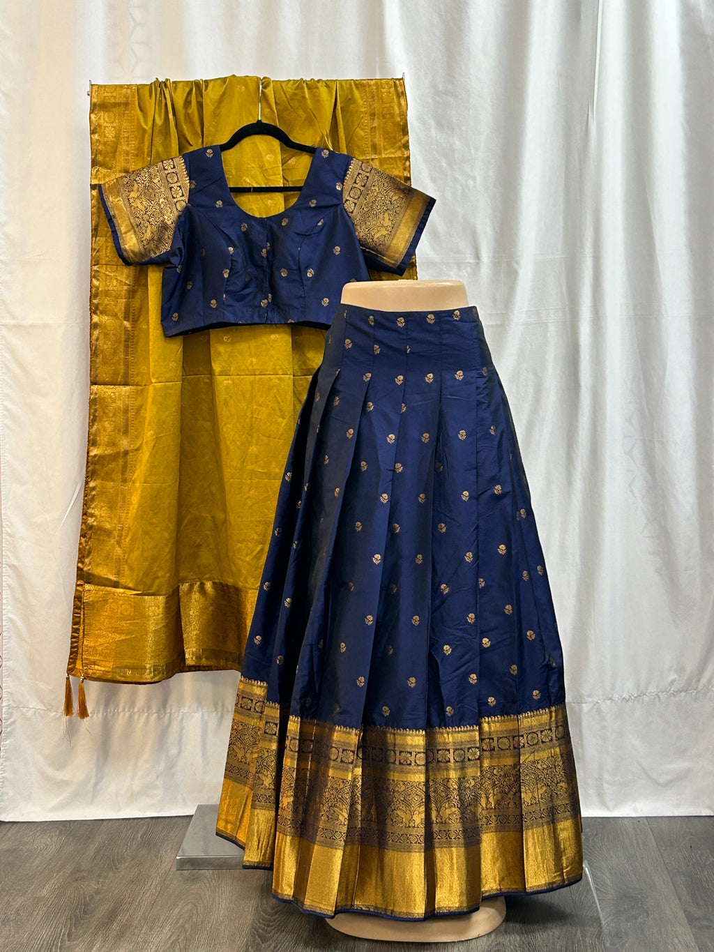 Pure Silk Lehenga Choli Set - Premium Bridal Wear