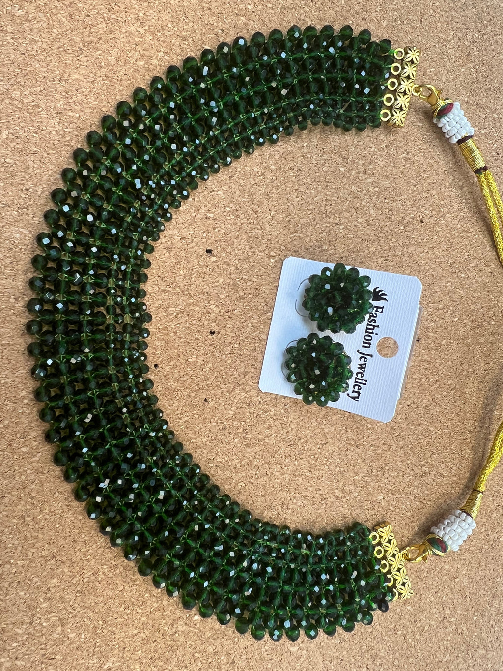 Crystal beads necklace