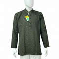 Dark green short kurta