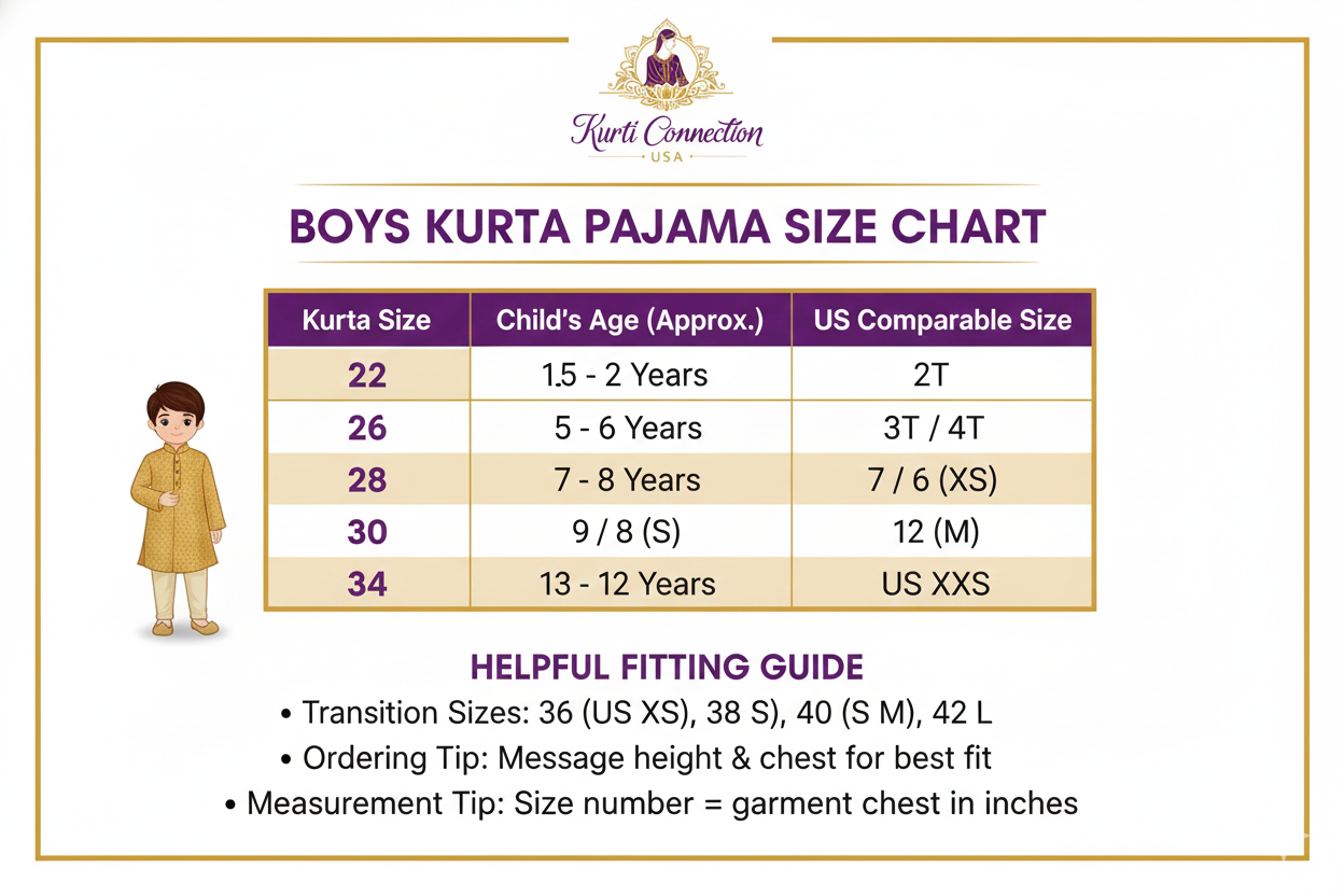 Silk kurta set for boys
