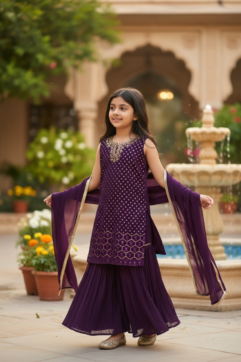 Kids Sharara suit : girls