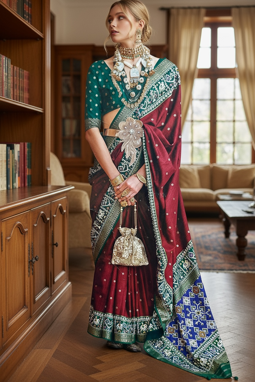 Patola print saree
