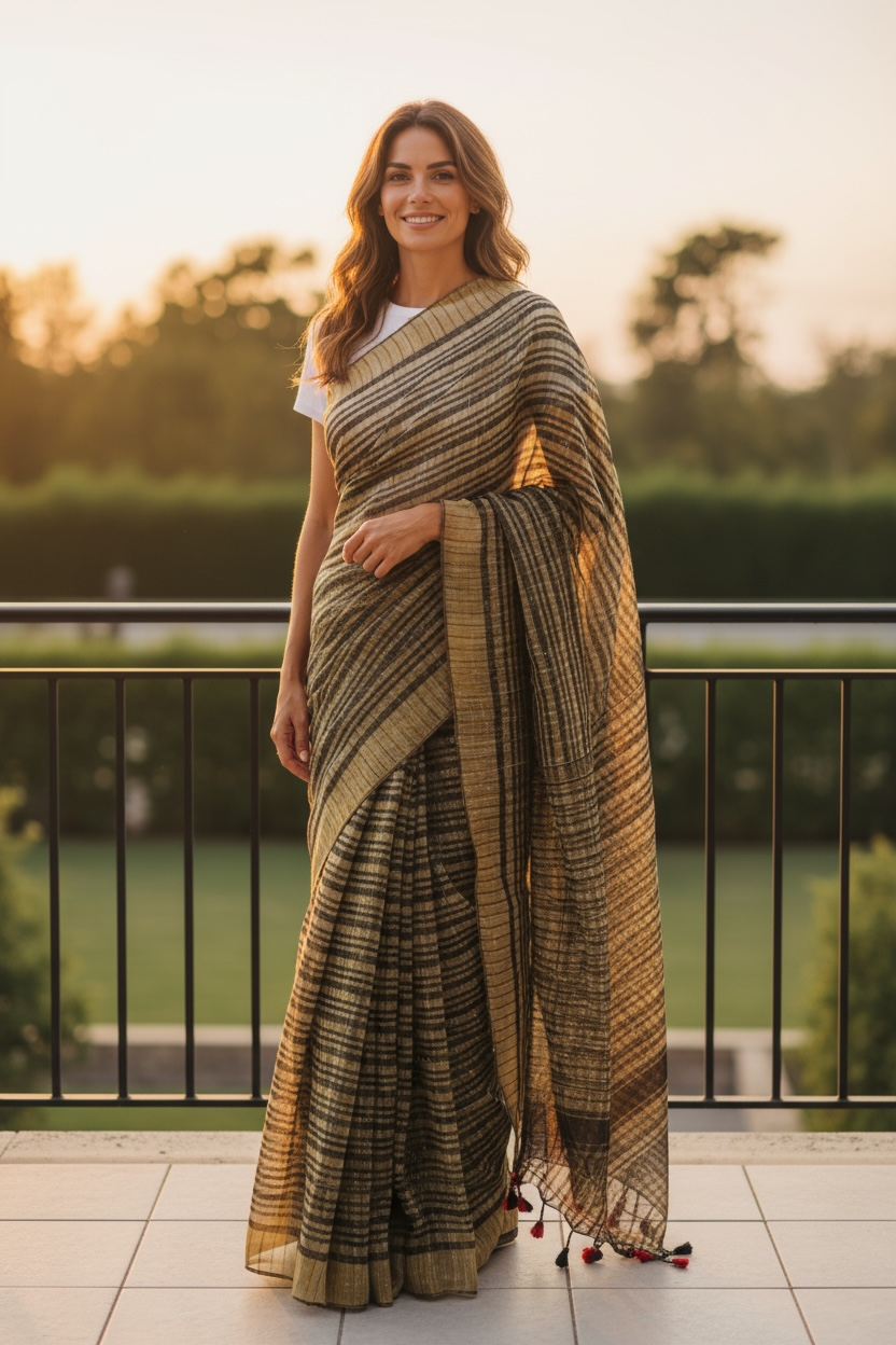 Khadi cotton saree / Ketia cotton from West Bengal