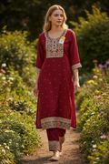 Soft silk salwar kameez set