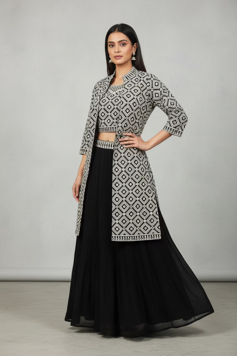 Black Lehenga set