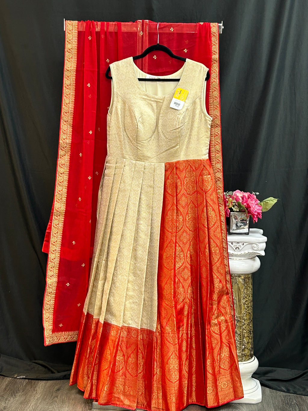 Kanjeevaram silk heavy long gown