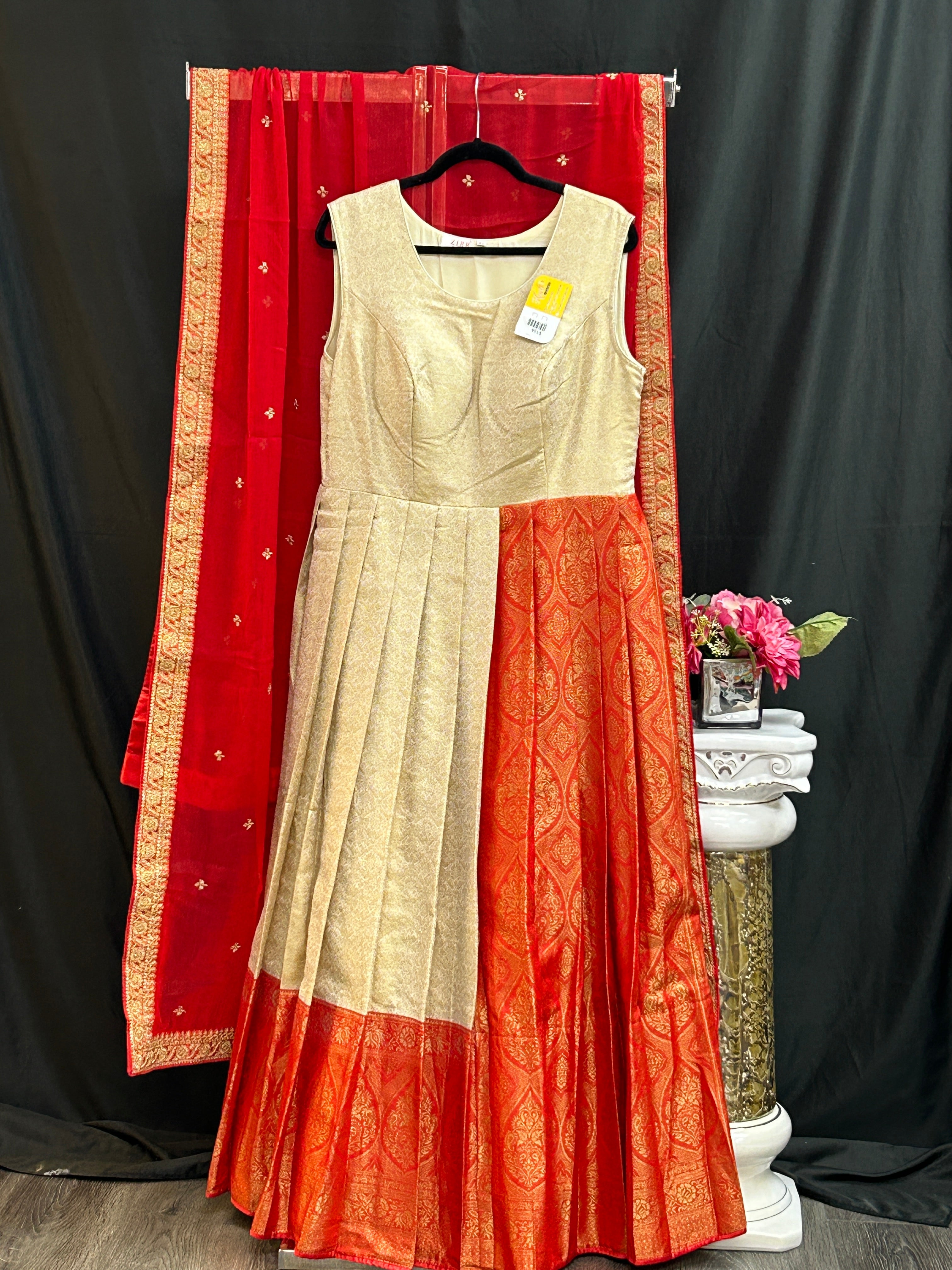 Kanjeevaram silk heavy long gown