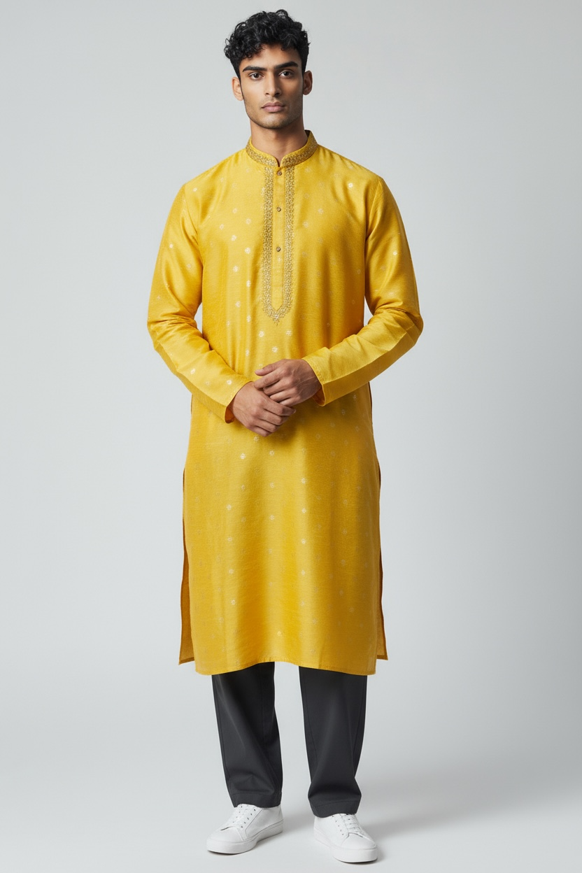 Silk kurta pajama set