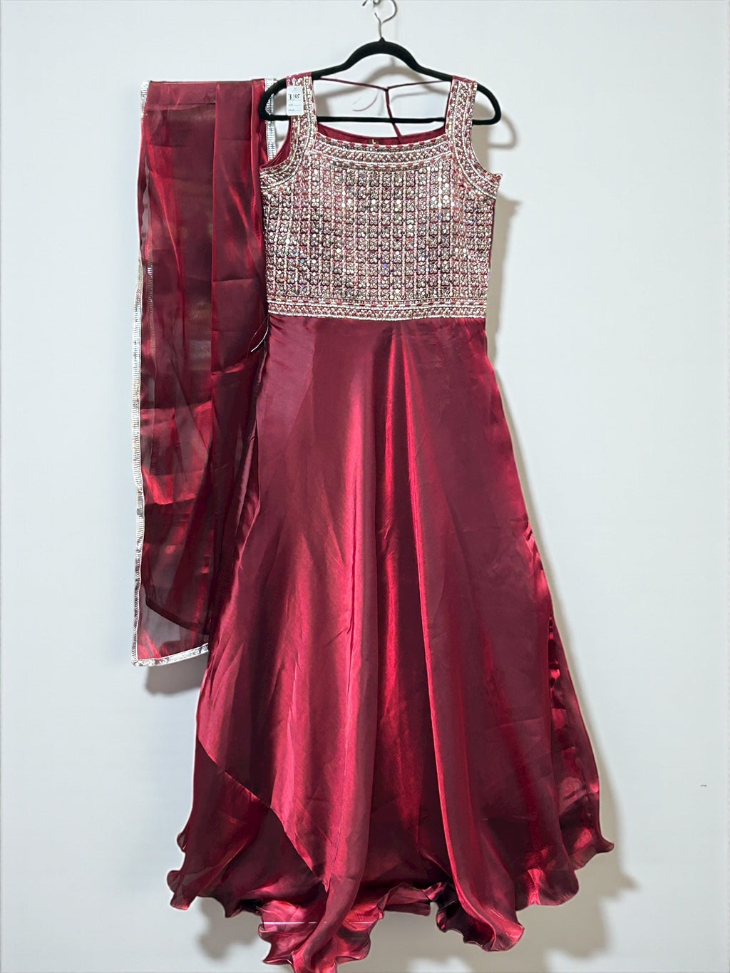Tissue silk dress with dupatta