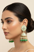 Light green long jhumki