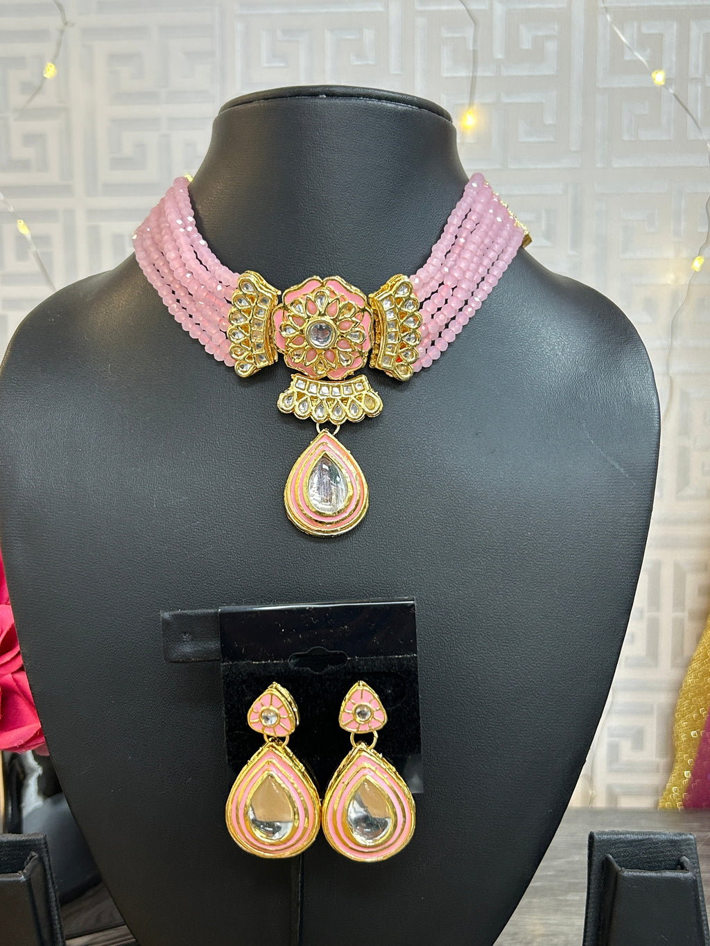 Pink choker set
