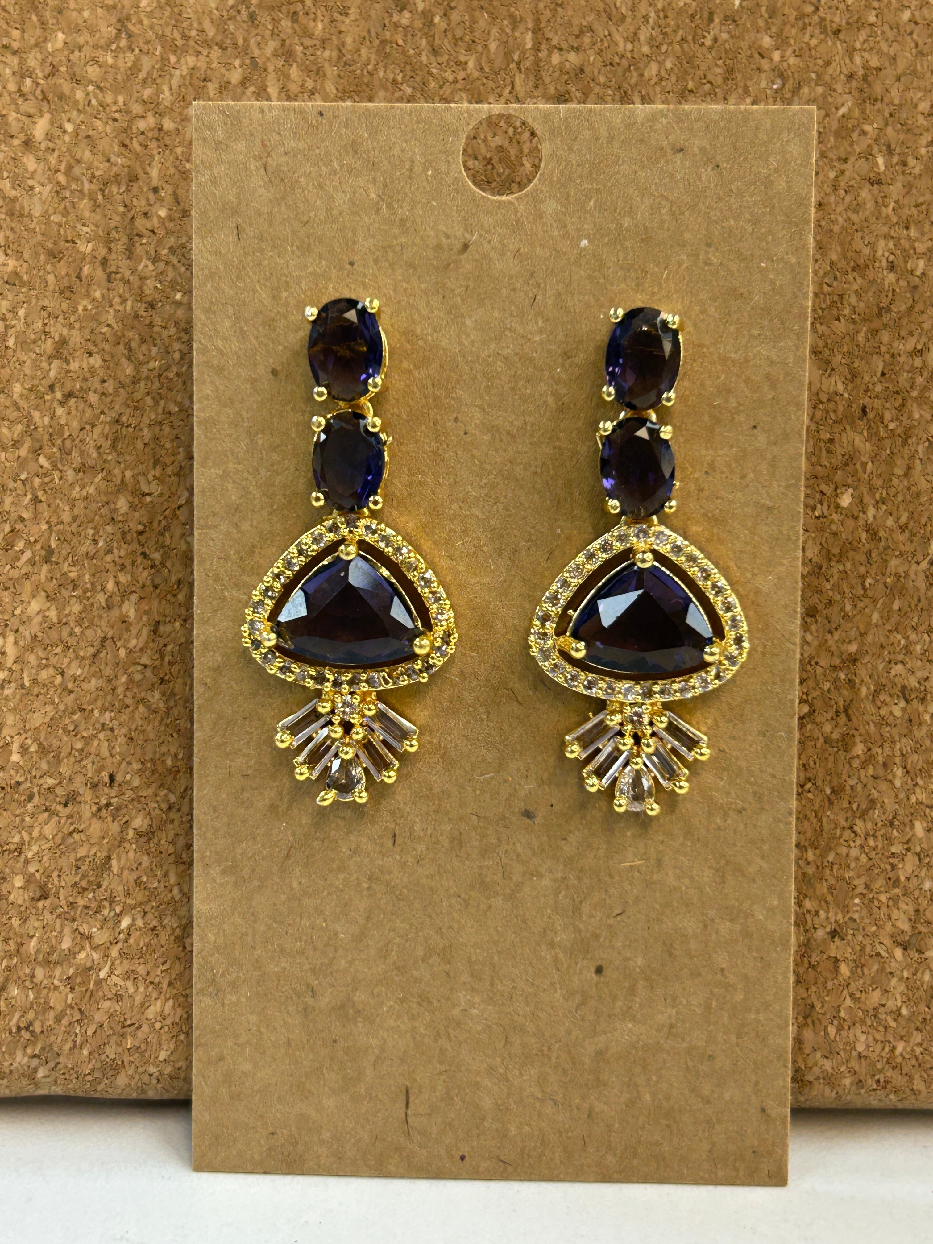 Purple AD EARRINGS