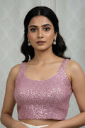 Light pink sequin blouse
