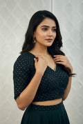 Black cotton blouse