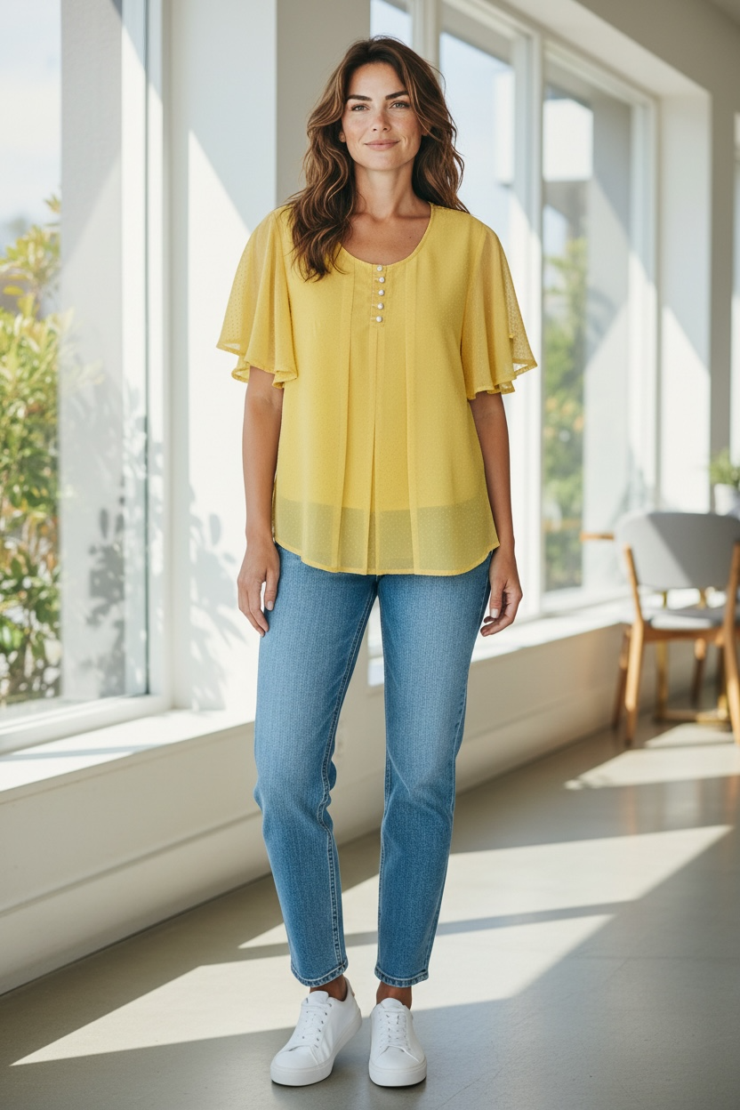 Chiffon top : clearance