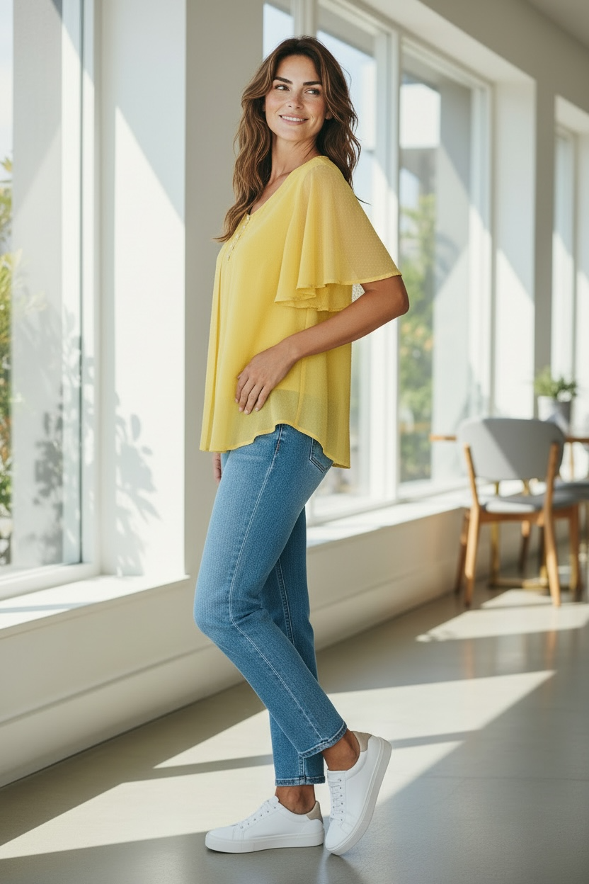 Chiffon top : clearance