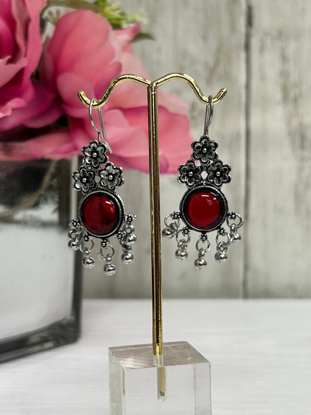 Oxidized earrings | hanging earrings