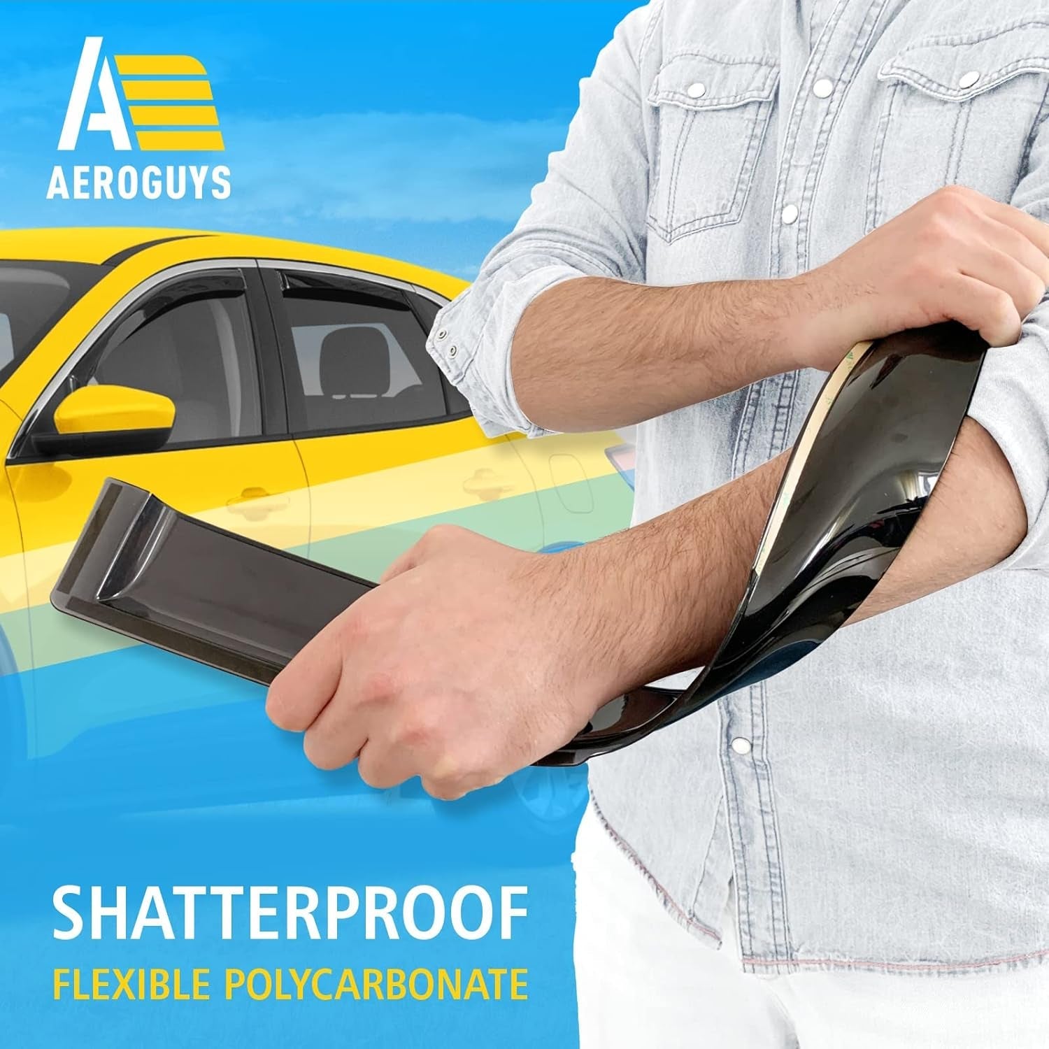 AEROGUYS
4.4★★★★
Extra Durable Window Deflectors in-Channel Window Visors Rain Guards Fit for Ford Escape 2020-2024, Sun Visors, Wind Vent Visors, Window Vent Shades, Exterior Car Accessories - 4 pcs. AG0038