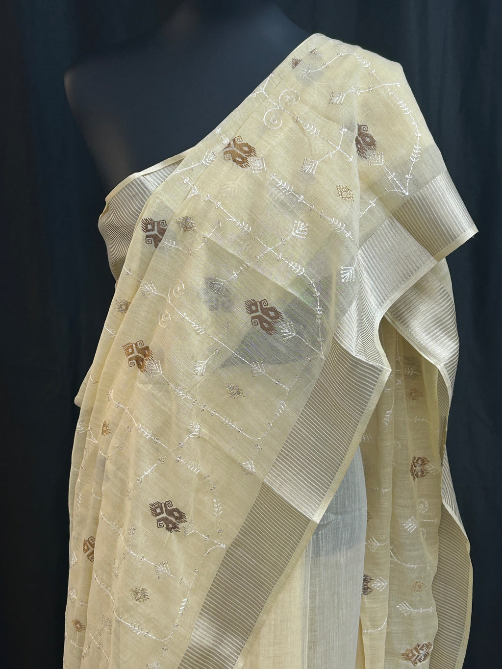 Linen Cotton saree