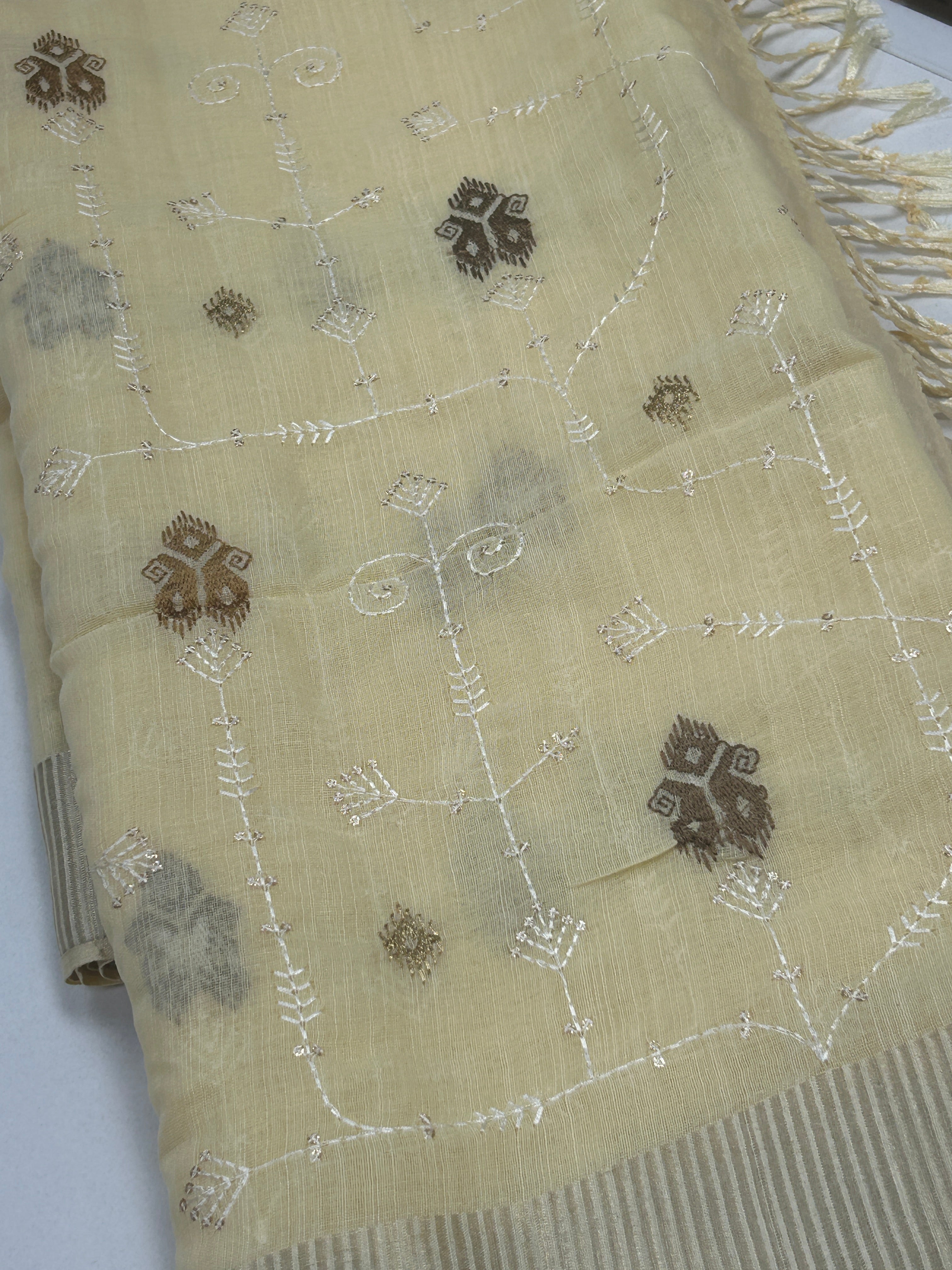 Linen Cotton saree