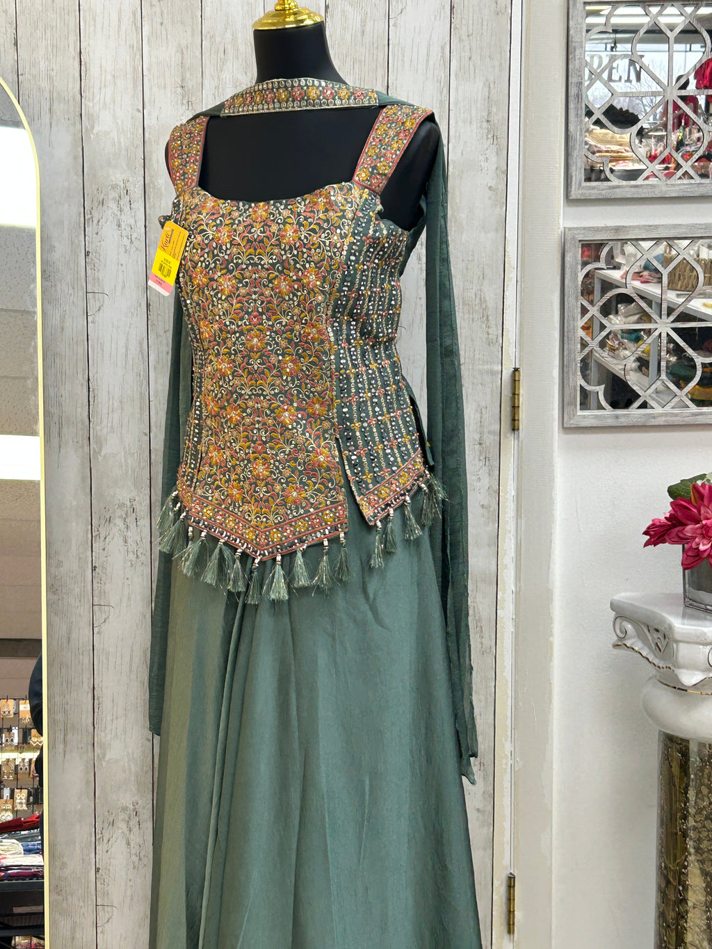 Sharara suit : chiffon silk sharara set