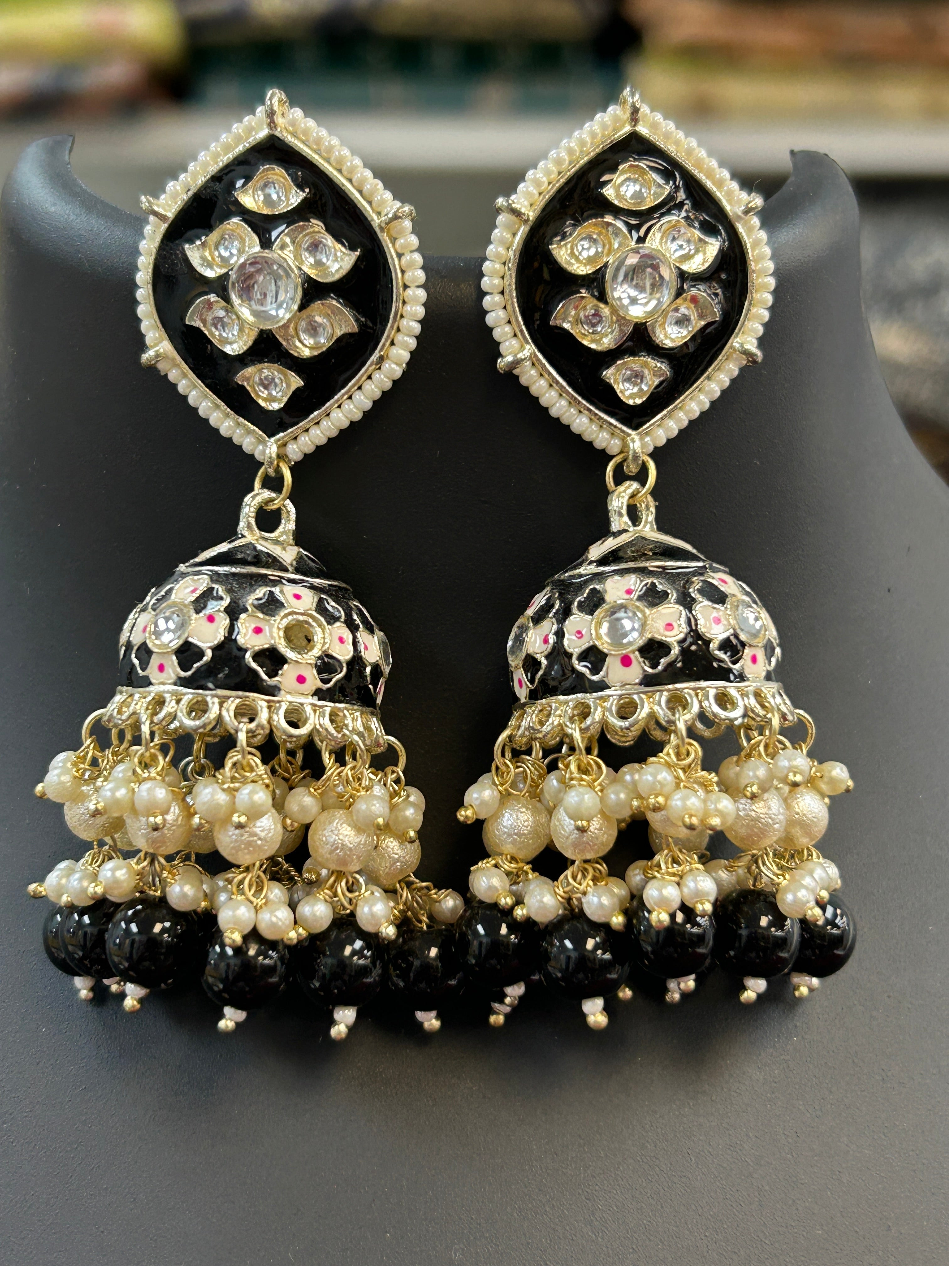 Meenakari jhumki