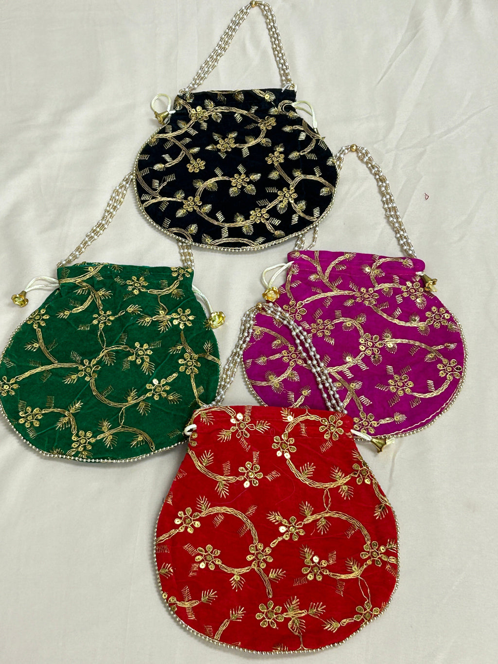 Embroidered potli bags