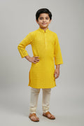 Yellow : Kids kurta pajama set
