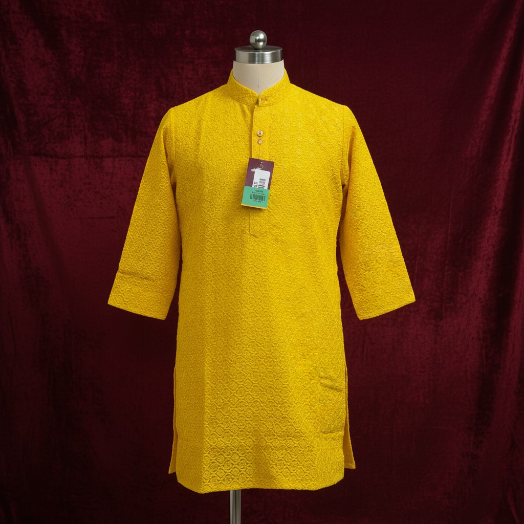 Yellow : Kids kurta pajama set