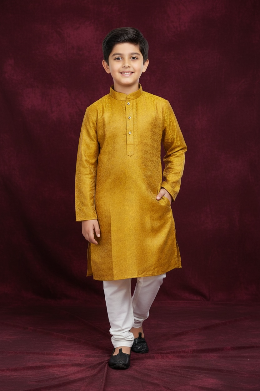 Silk kurta pant set