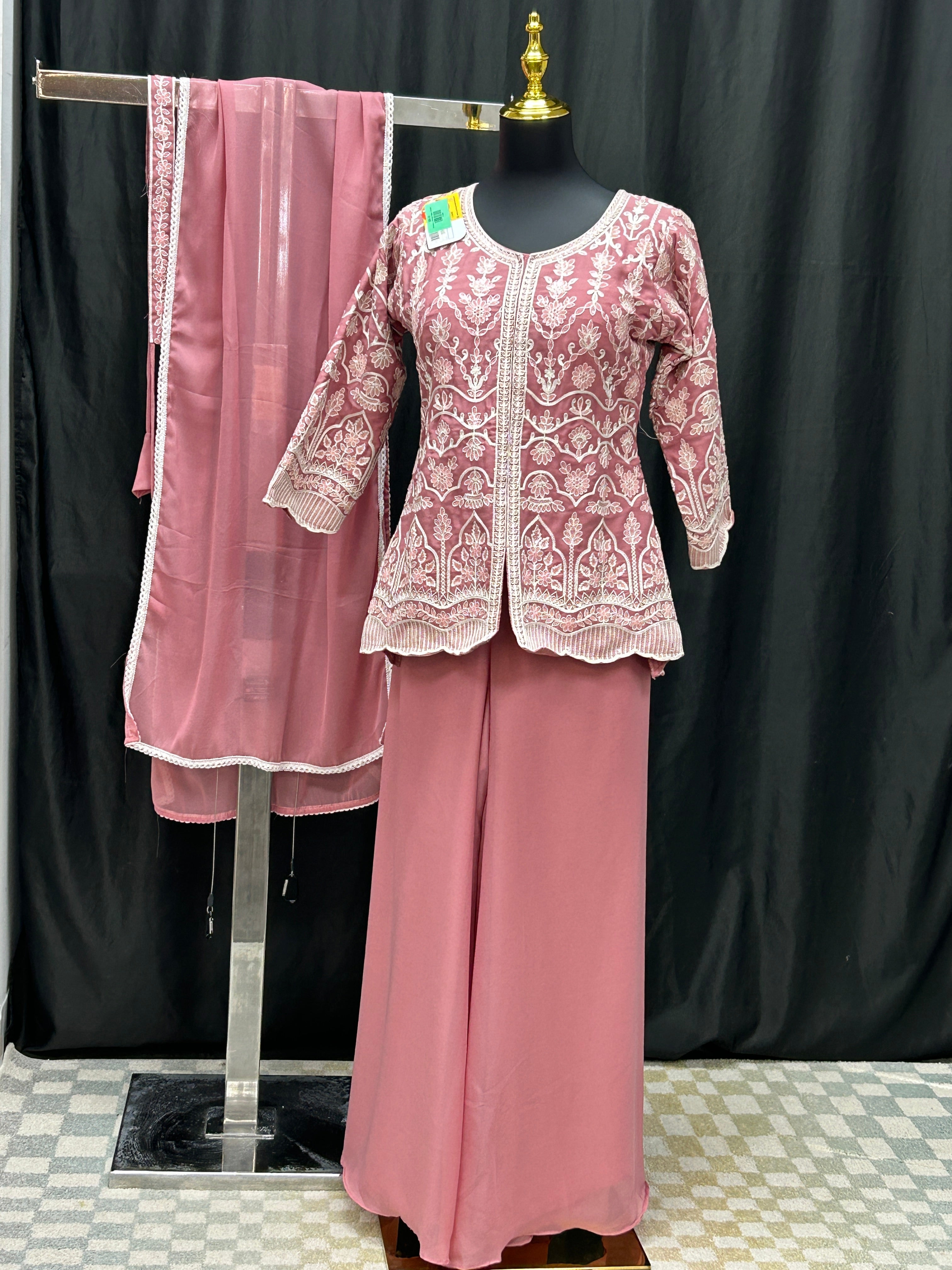 Short kurti with Plazzo pant | indo western outfit