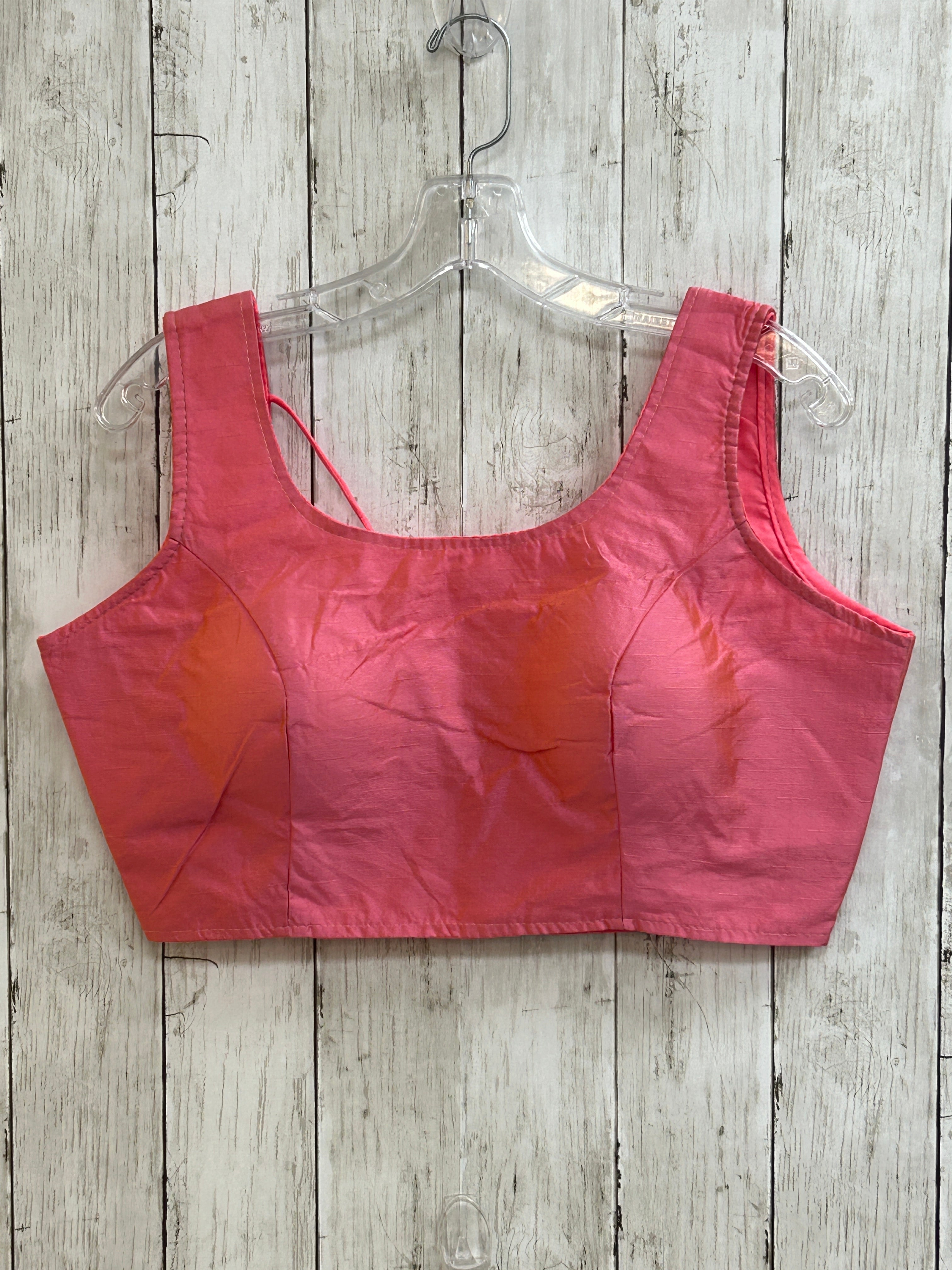Pink silk blouse
