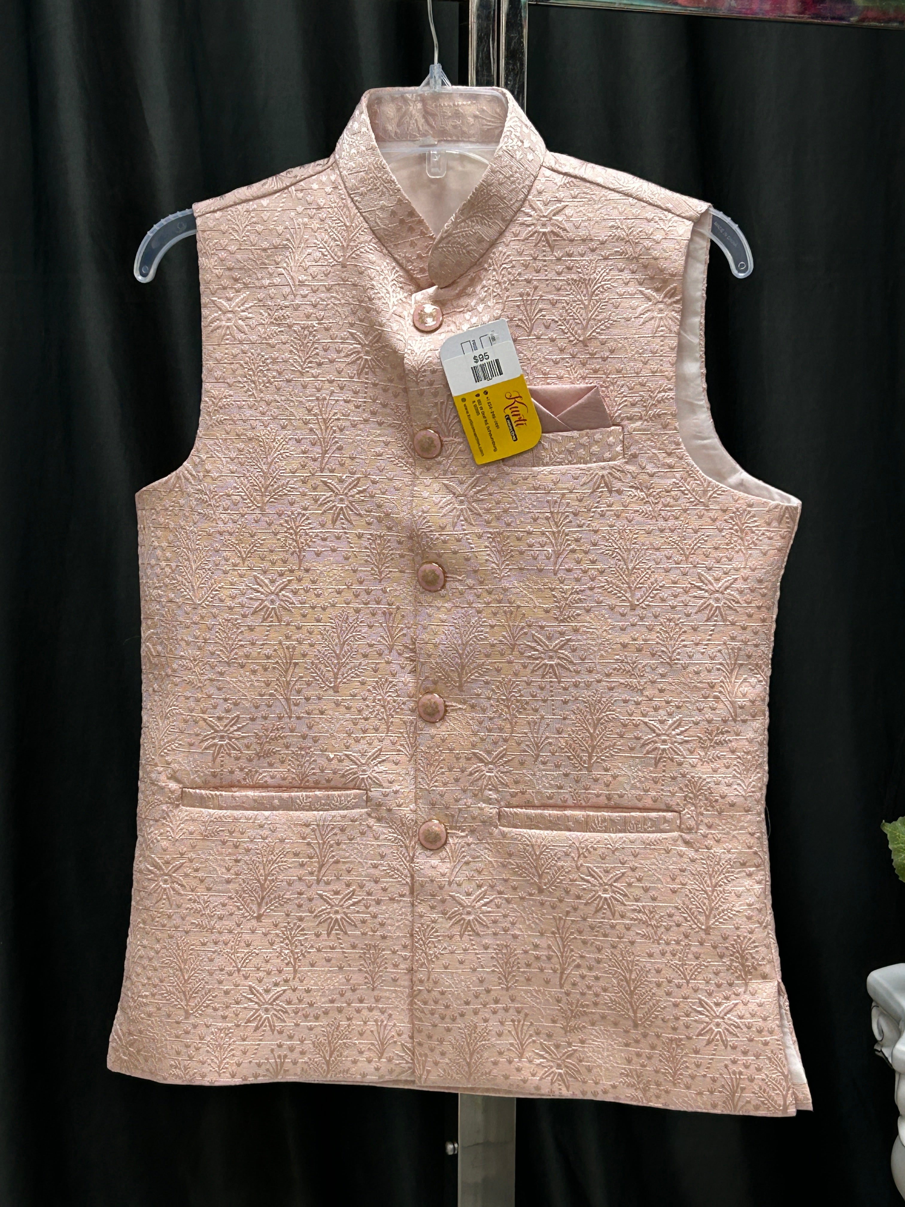 Pink half jacket for men