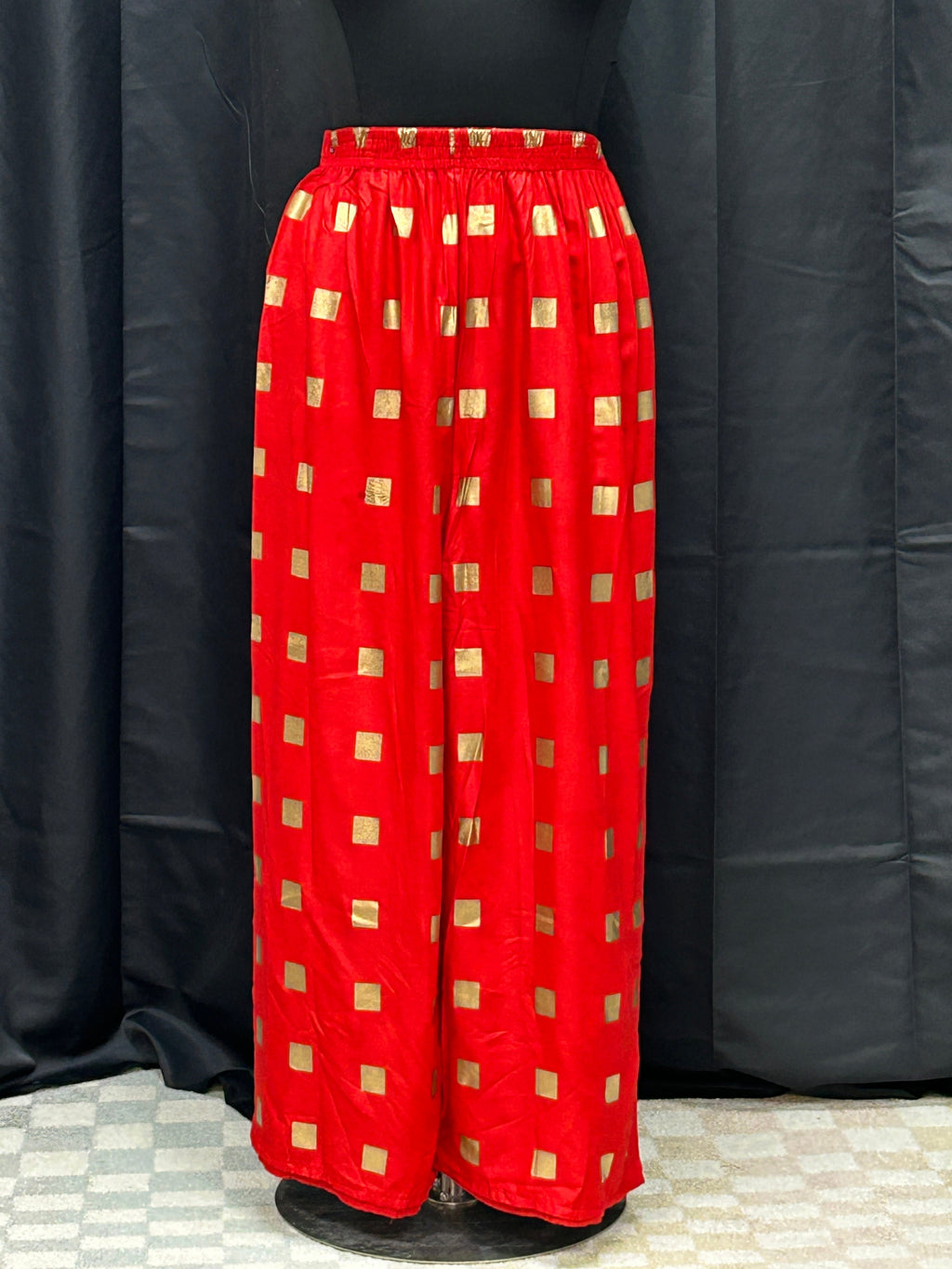Red rayon Plazzo pant
